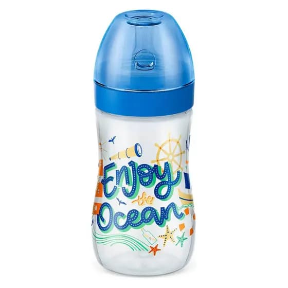Mamadeira Super Evolution Divertida 6m+ 300ml Azul - Lillo