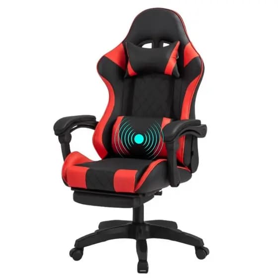Cadeira Gamer Vermelha Escritorio Ergonomica Giratoria Gamer Top Vermelha