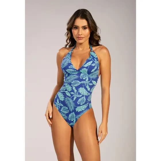 Maiô Costa Nua Serra E Mar Com Bojo Estampado Moda Praia Feminino