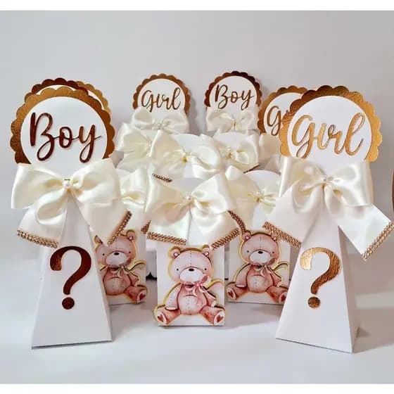 Kit Festa Personalizado Chá Revelação Neutro| Lembrancinha Personalizada Chá Revelação | Chá De Bebê Neutro