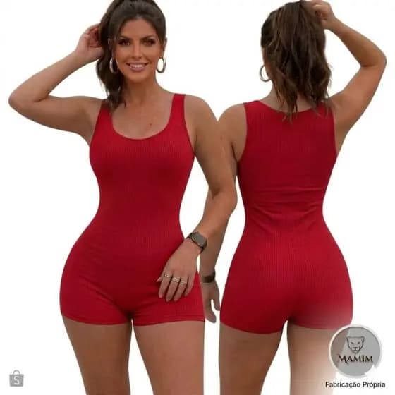 Macaquinho Fitness / Academia Moda Blogueira 0 Transparência Feminino Boa Qualidade
