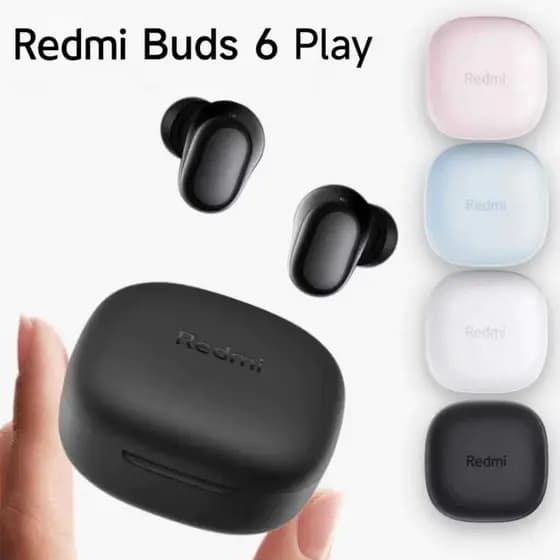 Fone Bluetooth Redmi Buds Play 6 Original + Estojo Bateria Longa