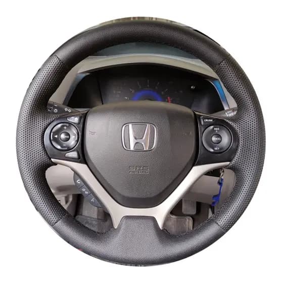 Capa de Volante Costurada Premium Honda Civic 2012 a 2016
