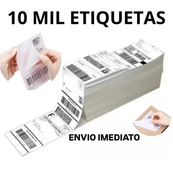 10000 Etiqueta Térmica Papel Adesivo 10x15CM Papel Térmico e Papel Contínuo