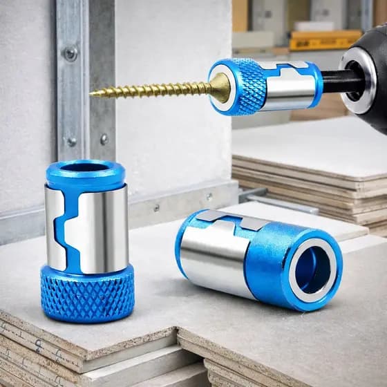 Kit com 3 Anéis Magnéticos para Parafusadeira 1/4” – Fixação Precisa de Parafusos