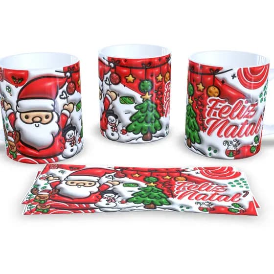 Caneca Tema Natal – Opções Variadas | Decoração e Presente
