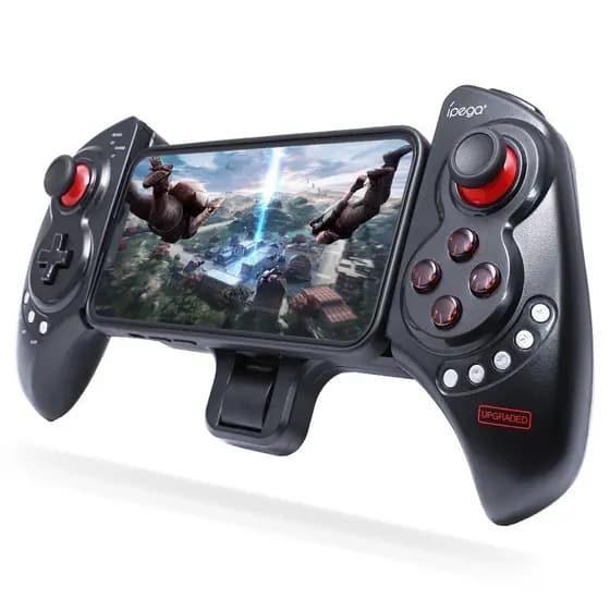Controle Gamer Joystick Extensível Bluetooth 5.0 Sem Fio Portátil Botões Multimídia Pc Tablet Smartphones