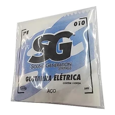 Corda Avulsa Sg Para Guitarra 1ª E Mi Kit Com 12