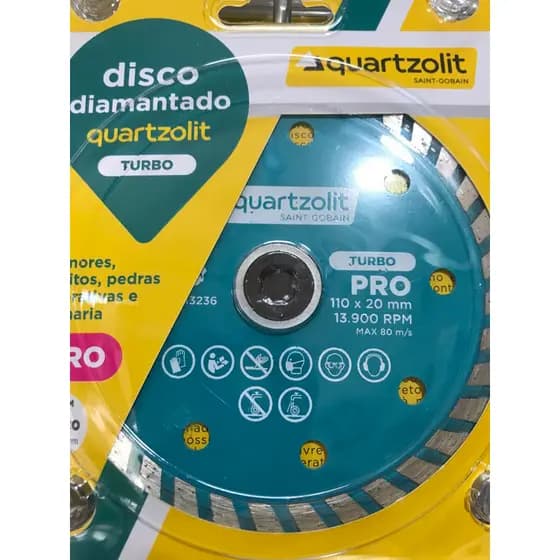 Disco Diamantado Turbo para granito, pedras decorativas e alvenaria.