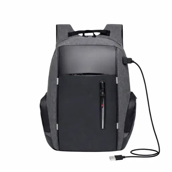 Mochila Notebook Impermeável Entrada USB Reforçada Viagem Antifurto
