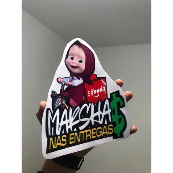 ADESIVO MARCHA NAS ENTREGAS PATA BAU DE MOTO