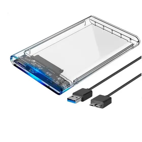 Case para Hd transparente Usb 3.0 Transmissão 6gbps Sata 2.5" HD ou SSD