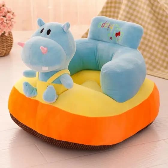 Assento Bebê Sofá Infantil Cadeirinha Poltrona Almofada Senta Bebê Apoio Postura Antiqueda Fibra Siliconada