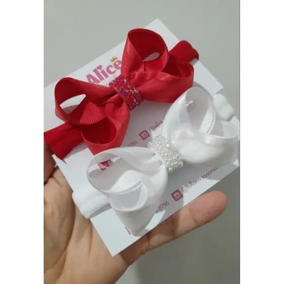 Laços de Natal / Laço Ano novo / Natal / ano novo/ Duplinha / laço infantil/laço médio/ Laço de bebê