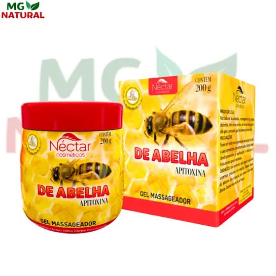 Kit Com 12 Unidades Gel Massageador Abelha Néctar Cosméticos 200g