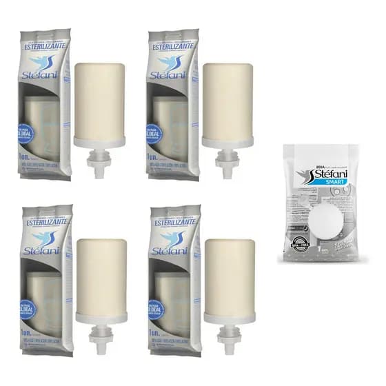 4 Velas Tripla Ação Stéfani Filtro Barro São João + 1 Boia