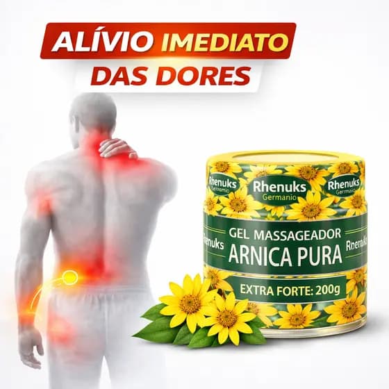 Gel Massageador Arnica Pura Extra Forte 200g Massageador Corporal para Músculos Dor Muscular