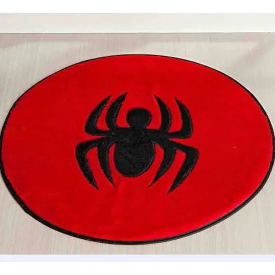 Tapete Infantil Redondo Homem Aranha Quarto 68cm X 68cm