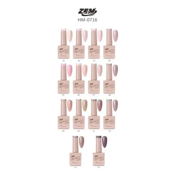 Esmalte em Gel Esmalte Nude Nail Perfect Zem 10 ml Esmalte De Unha De Gel Cor Nude Colorful Nail Gel