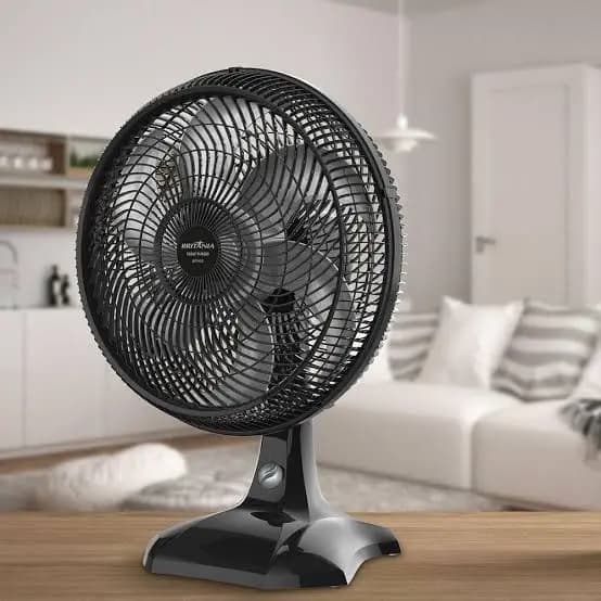 Ventilador de Mesa 40cm 6 Pás Maxx Force Britânia - BVT400 Preto com Prata VOLTAGEM 220V