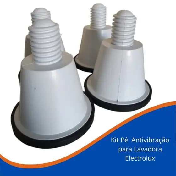 Kit 4 Pé Nivelador Para Lavadora Electrolux