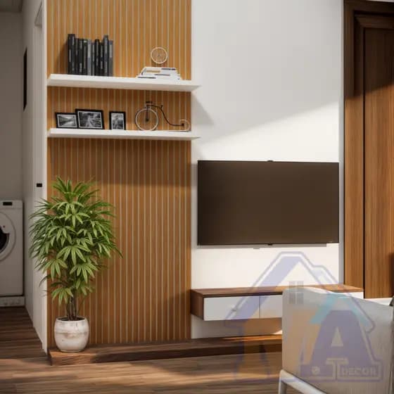 Kit até 250 Revestimento Ripado Painel Placa Decorativa MDF 45x11 cm envio FULL