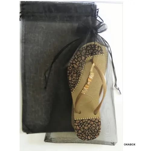 sacos de organza PRETO 30x40cm 25UN