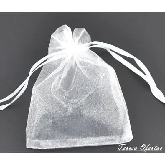 2500 saquinhos de organza 7x9 Branco (atacado)