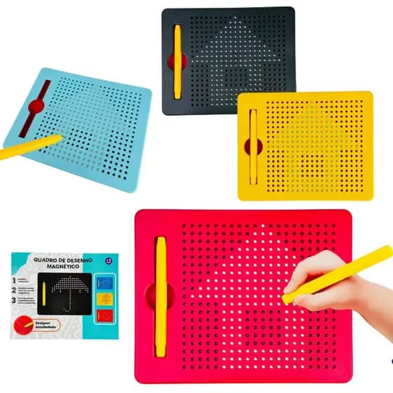 Lousa Magnética Bolinha De Ferro Brinquedo Educacional Perfeito Para Presente Para Criança