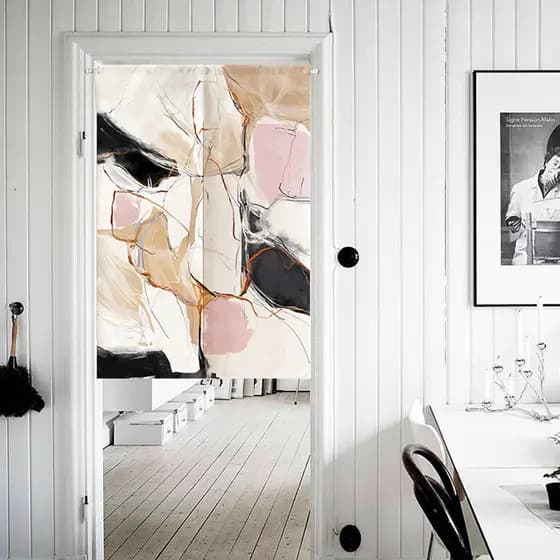 Abstrato Moderno Sala De Estar Quarto Jantar Toalete Divisória Cortina Porta Japonês Feng Shui Noren