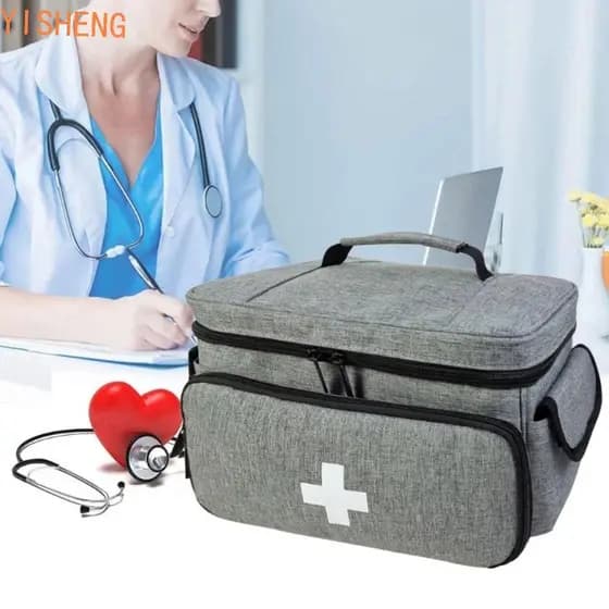Bolsa De Transporte De Medicamentos YISHENG , Kit De Armazenamento Classificado Com Alça , Organizador Portátil Para Via
