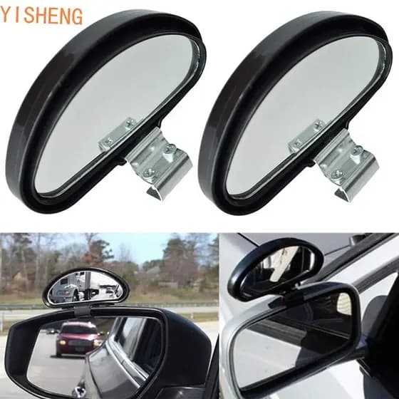 YISHENG 2 Unidades De Espelho Retrovisor Para Carro , Espelhos Convexos Ajustáveis De 360 Graus Ponto Cego , Segurança