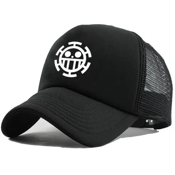 Boné Trucker Telinha Aba Curva Anime One Piece Unissex Lançamento
