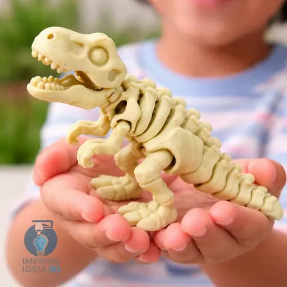Dinossauro Esqueleto Articulado 3D Brinquedo Infantil Educativo REF.039