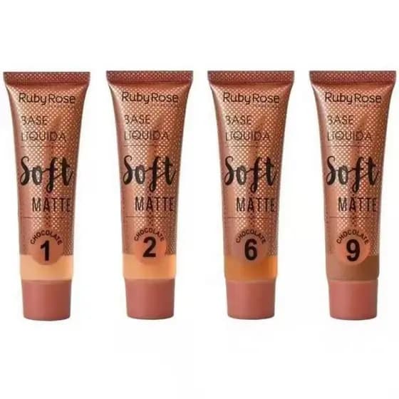 Base Líquida Soft Matte Chocolate Ruby Rose