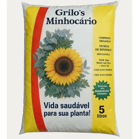 Terra Preta Adubada Organica Vegetal 5kg - Vaso Plantas Hortas Flores Suculentas Jardim