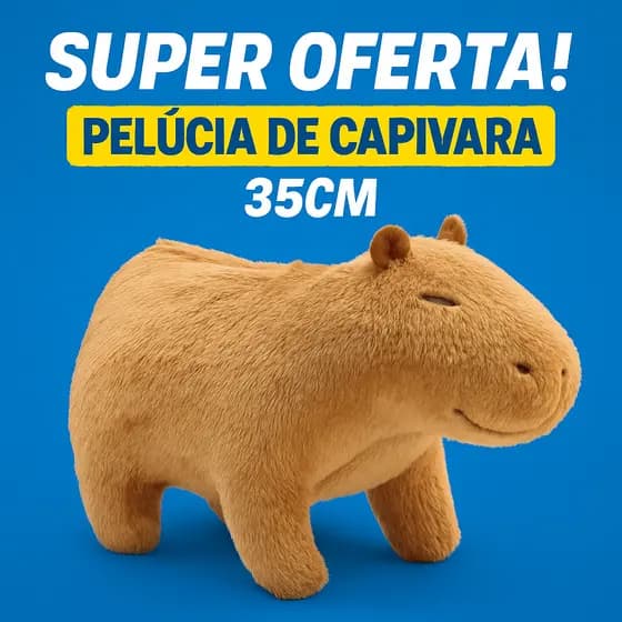 Premium 35CM Brinquedo Pelúcia Capivara Tartaruga Fofinha Kawaii Presente Fofinho aniversário boneco