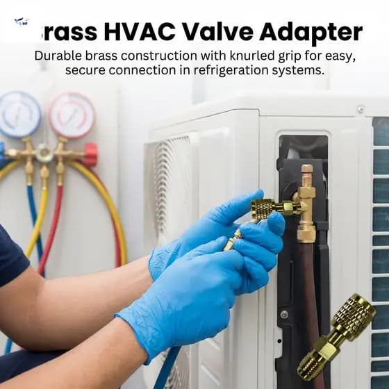 Adaptador 1/4 SAE Macho Para Fêmea-Cilindro De Aço R32 R454B Com Rosca Esquerda