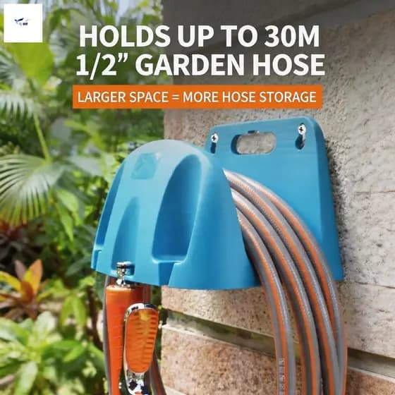 Rack De Mangueira De Jardim Montado Na Parede-Organizador De Suporte De Plástico Para Sistema De Irrigação De Quintal