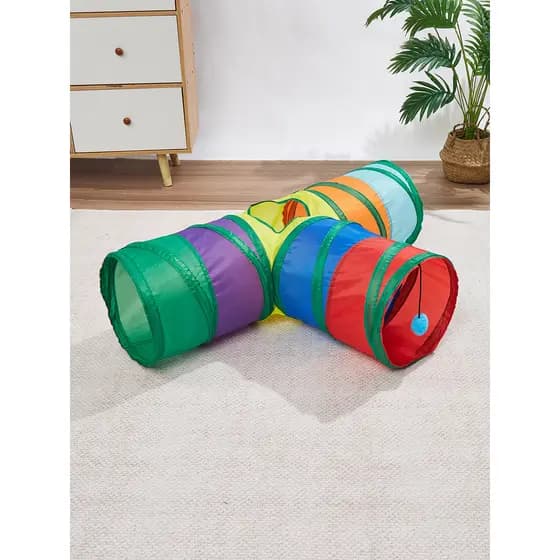 Kit Túnel Engraçado para gato / Vara de Pelúcia/ Rato/ Várias Combinação de Brinquedos
