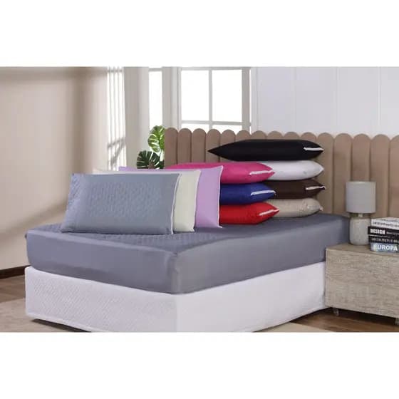 Capa Porta Travesseiro Impermeável Matelado Avulso 1 Peça Decoração Cores Sortidas