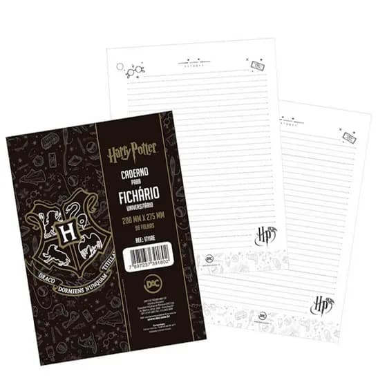 Refil de Folhas para Fichário Universitário Harry Potter Dac REF.1711RE