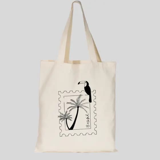 Bolsa Ecológica Ecobag "BRASIL" - 100% algodão
