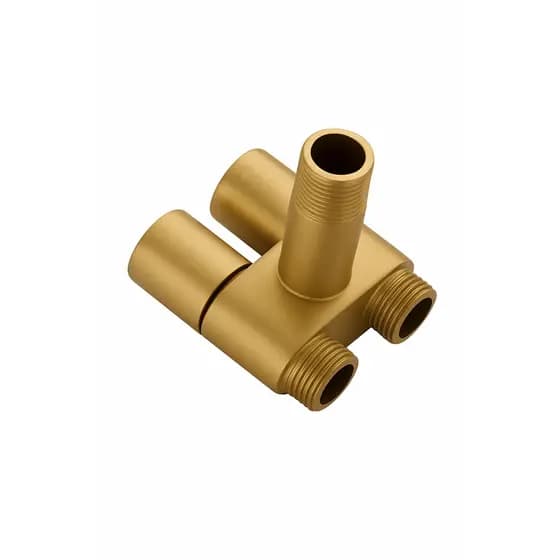 Registro Redondo para Ducha Higiênica Dourado Fosco