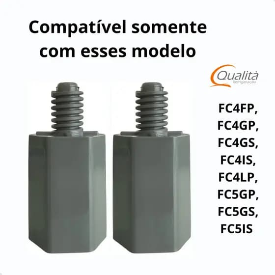 Kit 2 Pés Niveladores Fogão Electrolux Continental Fc4gp Fc5gs Fc4lp Original