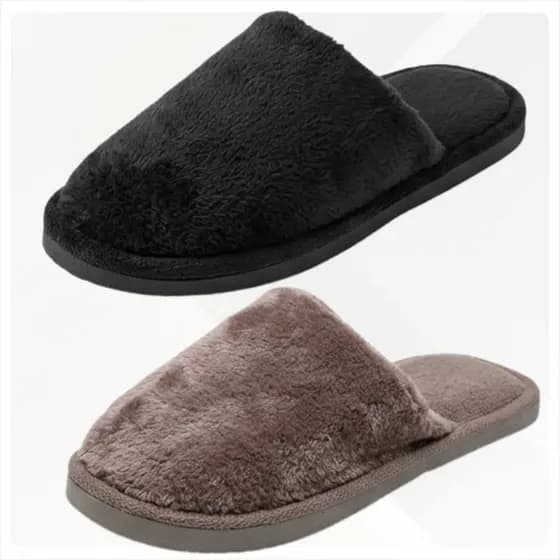 Pantufa Rasteirinha Feminina e Masculina Chinelo De Casa Forrada e Macia