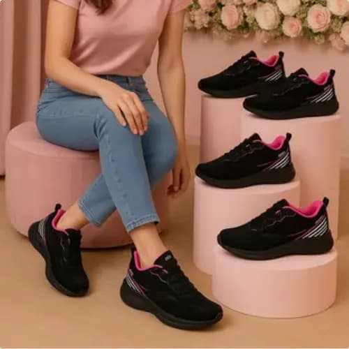 Tênis Feminino Caminhada Ortopédico Esporão Facite Plantar Corrida Academia