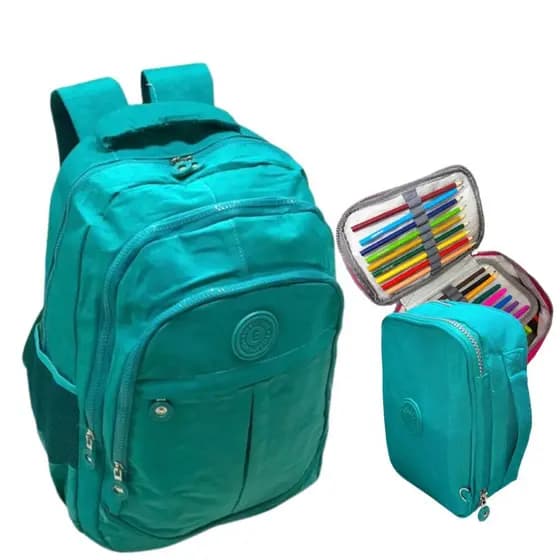 Mochila Com Estojo Ou Mochila Com Lancheira Kit Para Volta Às Aulas