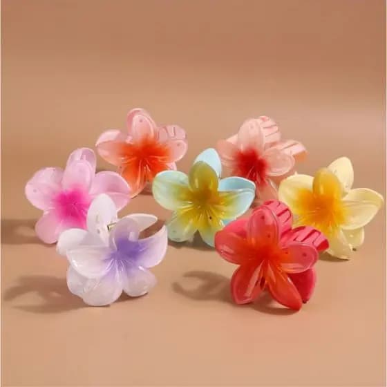 Grampo grande De Cabelo Piranha Presilha de Flor