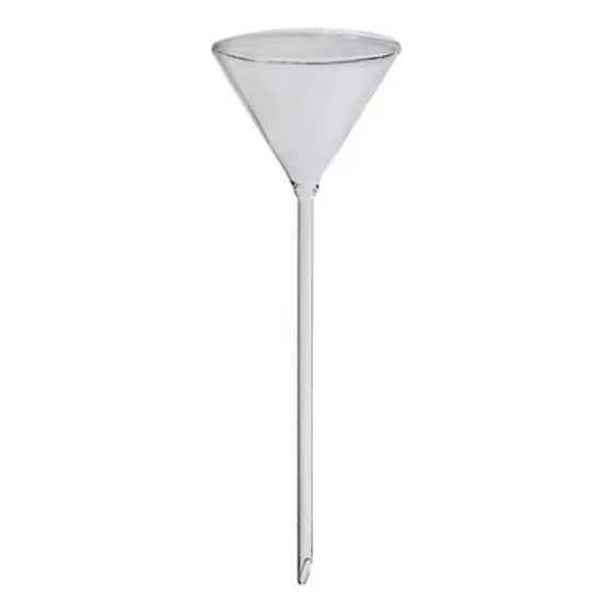 Funil Vidro Analitico Liso Haste Longa 50mm Iglass